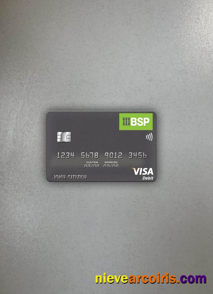 Fiji Bank of South Pacific visa debit card photolook